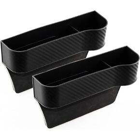 Car Seat Gap Organizer with Cup Holder, Multifunctional Storage Box and USB Charger, Auto Accessories for Cellphone, Wallet, and Keys