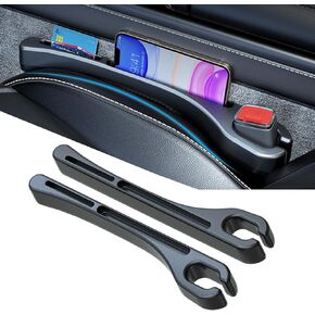 2 Pcs Car Seat Gap Filler，PU Leather Fill The Gap Between Seat and Center Console，Universal Fit Organizer for Car SUV Truck