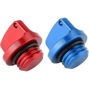 Aramox Oil Filler Cap, 2Pcs CNC Aluminum Oil Filler Caps Plugs Covers for Honda CRF150R CB250F for Yamaha for Kawasaki Suzuki