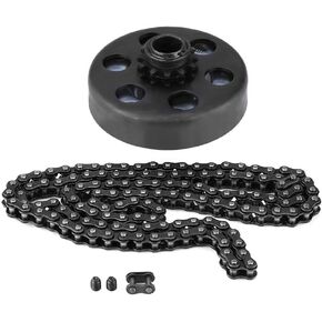 Greensen Go Kart Clutch 3/4" Bore 12T with #35 Chain Centrifugal Clutch and Chain for Go Kart Minibike Kart Engines with Chain Screw Sets GX160 GX200 GX140 GX120 GC160 GC190
