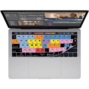 KB Covers غطاء لوحة المفاتيح Avid Media Composer المتوافق مع جهاز MacBook Pro مقاس 13 بوصة و15 بوصة مع شريط اللمس | جلود سيليكون رفيعة للغاية مقاومة للغبار والماء والأوساخ in Kuwait