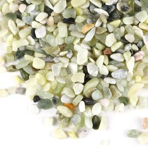 11LB Jade Color River Rocks Vase Fillers 1/8-3/8 Inch Gravel Rocks for Plants Decorative Rocks for Crafts Aquarium Gravel Fish Tank River Pebbles Outdoor Garden Small Rocks Indoor Rocks for Planters