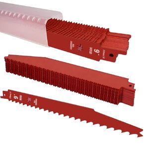 25 Pack 6/12 TPI 9 Inch Reciprocating Sawzall Blades,Mixed Saw，Saw Wood and Metal at The Same Time，Multi-Function Saw Blade.…
