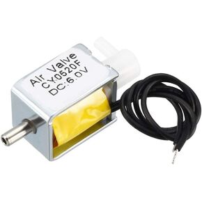 uxcell Miniature Solenoid Valve 2 Positions 3 Ways DC6V 0.38A Air Solenoid Valve, 2pcs