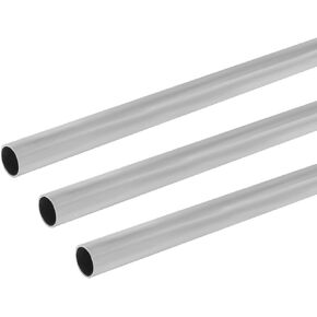 6063 Aluminum Tube,8mm OD 1mm Thickened Tube Wall & aluminum tubing,12" Length Round Metal Pipe for Diy, Industry, Decoration(3 Pcs)
