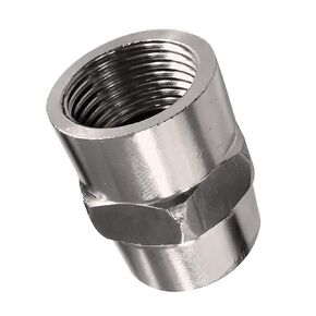 gotonovo 304 Metal Stainless Steel Pipe Fitting, Coupling, Npt 1/2 x Npt 1/2 Inch Female Pipe 1 Piece