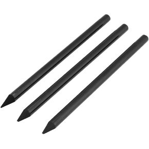 Woodless Charcoal Pencils, 3 Count Full Charcoal Woodless Artist Pencil for Drawing Sketching Painting Stationery Black(3 Count)