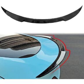 Trunk Spoiler Wing for 2017-2023 Tesla Model 3 Rear Trunk Lid Wing Spoiler (Gloss Black, Model 3 2017-2023)