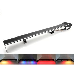Areyourshop Universal 43Inch Hatch Adjustable Aluminum Rear Trunk Wing Racing Spoiler with LED