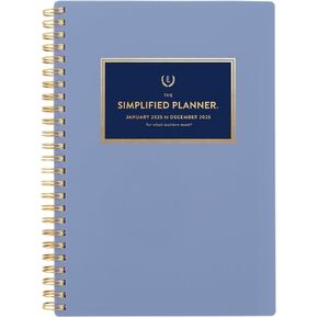 AT-A-GLANCE 2025 Planner, Simplified by Emily Ley, Weekly & Monthly, 5-1/2" x 8-1/2", Small, Happy Stripe (EL16-200-25)
