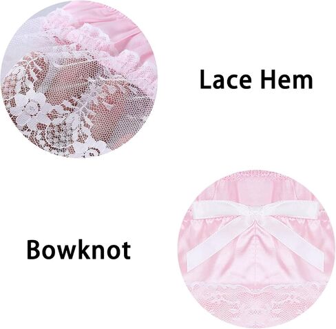 Mens Satin Panties Lace Boxers Thong Underwear Briefs Sissy Lingerie in Saudi Arabia