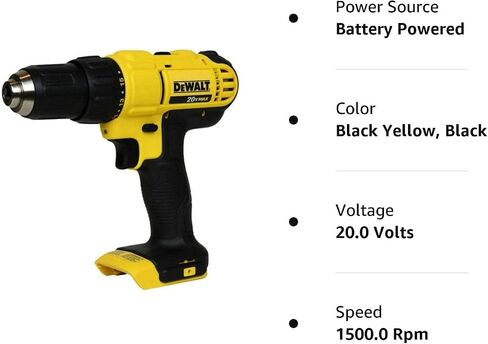 Dewalt DCD771B 20V MAX Cordless Lithium-Ion 1/2 inch Compact Drill Driver - Bare Tool in Saudi Arabia