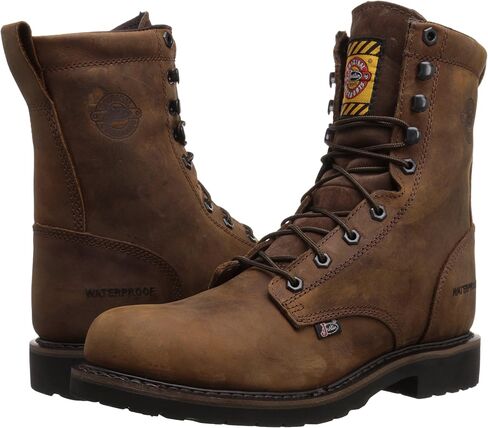 Justin Original Work Men's Wyoming Waterproof Steel Toe Work Boots Brown 10 D in Saudi Arabia