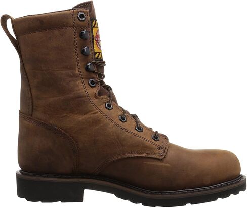 Justin Original Work Men's Wyoming Waterproof Steel Toe Work Boots Brown 10 D in Saudi Arabia
