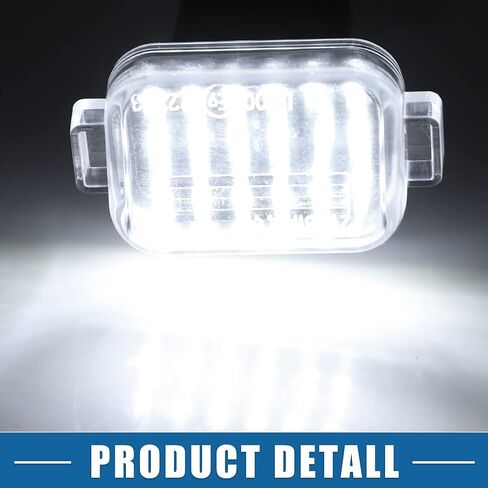 سيارة 6000K الأبيض لوحة ترخيص LED ضوء الجمعية GHK1-51-270B 2835SMD لمازدا 6 2014-2020 ABS واضح أسود 1 زوج in Saudi Arabia