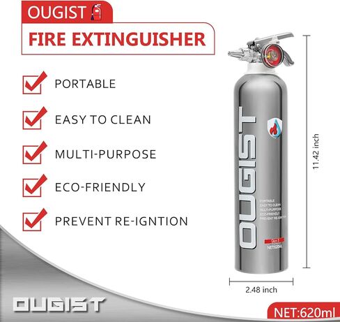طفاية حريق للمنزل 9 في 1 طفاية حريق محمولة للسيارة / المطبخ / المنزل - سهلة التنظيف والتي يمكن أن تمنع إعادة الاشتعال. in Kuwait