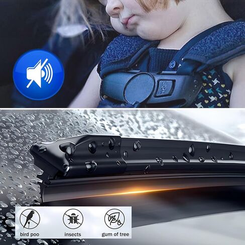 TOP-VIGOR 11 Inch Rear Wiper Blade Compatible with Lincoln MKC 2014 2015 2016 2017 2018 2019, Rear Windshield Wiper Blade in Kuwait