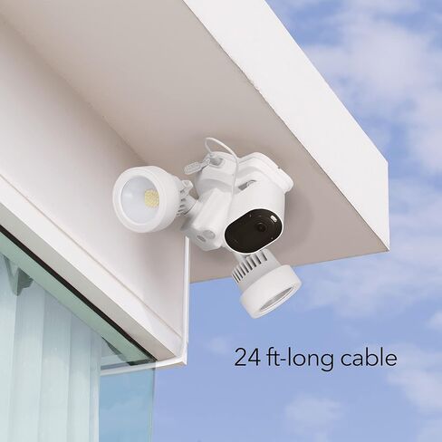 مصباح كشاف ذكي 3 في 1 من Wasserstein وشاحن وتركيب - متوافق مع Arlo Ultra/Ultra 2، Arlo Pro 3/4-1500 لومن - مستشعر الحركة والتحكم في المؤقت (كاميرا Arlo غير متضمنة) in Kuwait