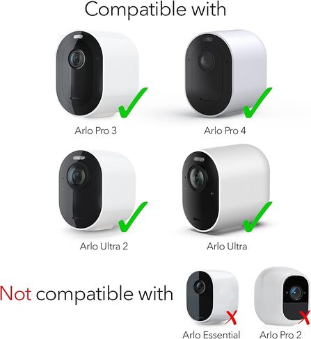 مصباح كشاف ذكي 3 في 1 من Wasserstein وشاحن وتركيب - متوافق مع Arlo Ultra/Ultra 2، Arlo Pro 3/4-1500 لومن - مستشعر الحركة والتحكم في المؤقت (كاميرا Arlo غير متضمنة) in Kuwait