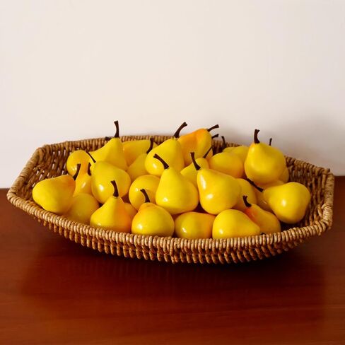 Lorigun 30pcs Artificial Lifelike Simulation 1.3" Mini Pears Fake Fruits Photography Props Model in Kuwait