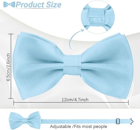 3 قطع ربطة عنق، ربطات عنق للرجال، ربطات عنق مربوطة مسبقًا للرجال، ربطة عنق قابلة للتعديل لحفلات الزفاف والحفلات والتخرج in Kuwait