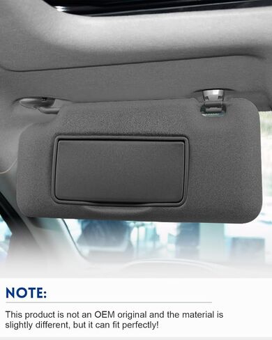 لاستبدال جانب السائق لواقي الشمس HRV مناسب لسيارة Honda HR-V 2016 2017 2018 2019 2020 2021 2022، استبدل 83280-T7W-A12ZA، أسود رمادي in Saudi Arabia