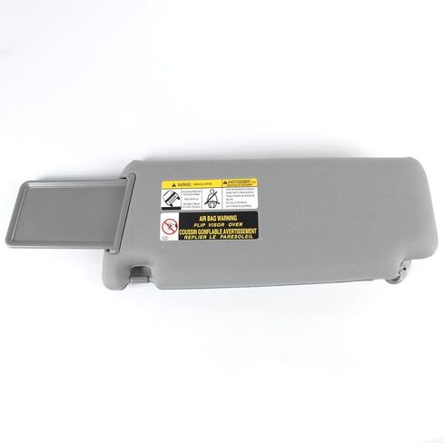 Left Driver Side Sun Visor Compatible with 2010 2011 2012 2013 2014 2015 2016 2017 2018 2019 2020 2021 2022 2023 Toyota 4RUNNER,Replace 74320-35A91-B1,Without Light(Grey) in Saudi Arabia