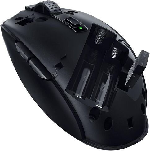 ماوس الألعاب اللاسلكي Razer Orochi V2 للكمبيوتر والكمبيوتر المحمول: خفيف الوزن للغاية - وضعان للماوس اللاسلكي، مفاتيح ماوس ميكانيكية - مستشعر بصري متقدم 5G 18K DPI - أسود (متجدد) in Saudi Arabia