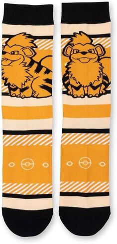 Pokémon Center: Growlithe Guardian Crew Socks (One Size-Adult) in Saudi Arabia