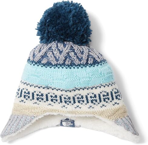 THE NORTH FACE قبعة Fair Isle Earflap (للرضع) TNF رمادي فاتح منقط/متعدد الألوان 0-6 أشهر in Kuwait
