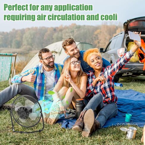 20w Solar Panel 8 Inch Fan, High Velocity Portable Floor Fan 36db Quiet Operation 19.5ft Long Cord, Solar Panel Waterproof Powered Fan for Greenhouse Motorhome, Camping(1 Pack) in Saudi Arabia