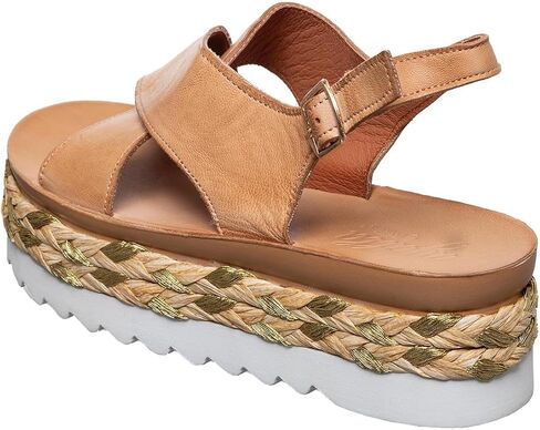 Antelope Women's Abby Leather Flat Platform Sandals in Saudi Arabia