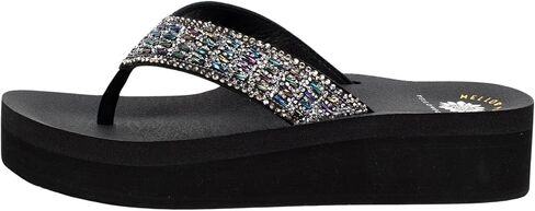 Yellow Box Women's Bobina Flatform Sandal, Platform 1.25 inches, Heel 1.75 inches, Medium-High Comfortable Flip-Flop in Saudi Arabia