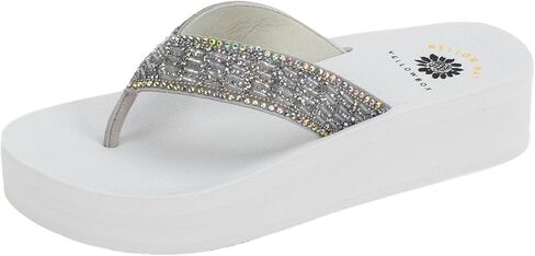 Yellow Box Women's Bobina Flatform Sandal, Platform 1.25 inches, Heel 1.75 inches, Medium-High Comfortable Flip-Flop in Saudi Arabia