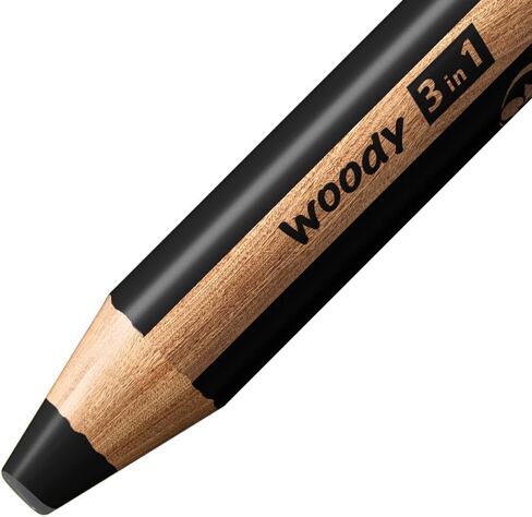 STABILO Woody 3 in 1 Multi Talent Pencil Crayon - Cyan Blue (Pack of 5) in Saudi Arabia