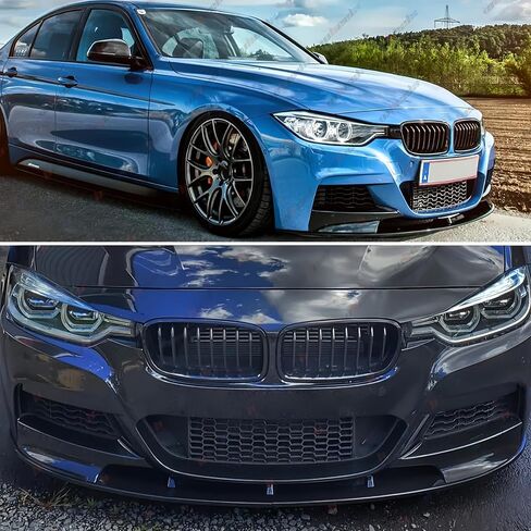 Front Bumper Lip Splitter Compatible with 2012-2018 F30 F31 Base 3 Series (M Tech/M Sport Only), Air Dam Spoiler Lower Chin 2Pcs Fits for Sedan, Protection Body Part (Carbon Fiber Pattern) in Kuwait