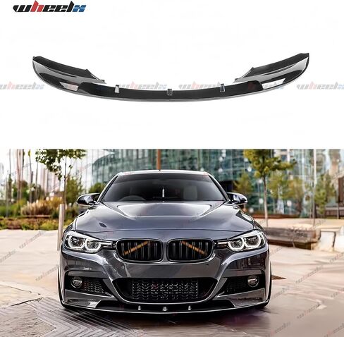 Front Bumper Lip Splitter Compatible with 2012-2018 F30 F31 Base 3 Series (M Tech/M Sport Only), Air Dam Spoiler Lower Chin 2Pcs Fits for Sedan, Protection Body Part (Carbon Fiber Pattern) in Kuwait