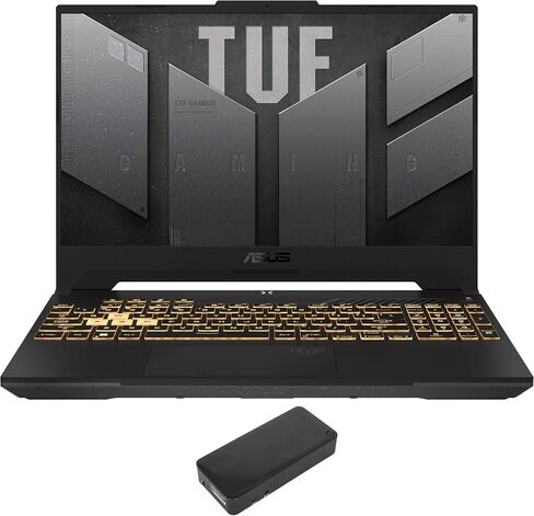 ASUS TUF Gaming F15 Gaming Laptop (Intel i5-13500H 12-Core, 16GB RAM, 1TB PCIe SSD, GeForce RTX 4050, 15.6" 144 Hz Full HD (1920x1080), WiFi, Bluetooth, Backlit KB, Webcam, Win 10 Pro) with USB-C Dock in Saudi Arabia