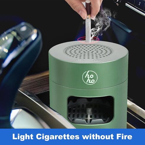 Smokeless Ashtrays Multifunctional Air Purifier for Cigarettes Indoor Outdoor, Ash Tray with Lighter USB Rechargeable Smokeless Ashtray for Home Office in Saudi Arabia