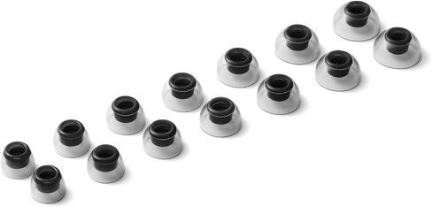 AZLA SednaEarfit Crystal for TWS (Size M/ML/L) 3Pairs - Replacement Earbud Tips - Eartips for Noise Cancelling Headphones - for Galaxy Buds 2 Pro/Airpods Pro/Beats Power Beats Pro/Skullcandy in Kuwait