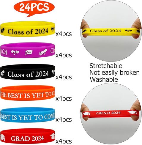 24 عبوة من لوازم حفلات التخرج من الأساور المطاطية in Kuwait