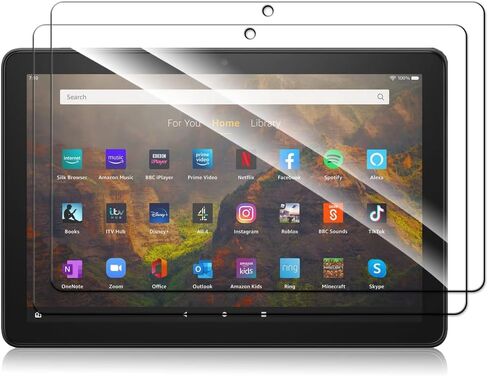 [عبوتان] واقي شاشة أزرق فاتح لجهاز Amazon Fire HD 10/Fire HD 10 Plus/Fire HD 10 Kids/Fire HD 10 Kids Pro Tablet، فلتر مضاد للوهج 10.1 بوصة (الجيل الحادي عشر، إصدار 2021)، زجاج مقسى in Kuwait