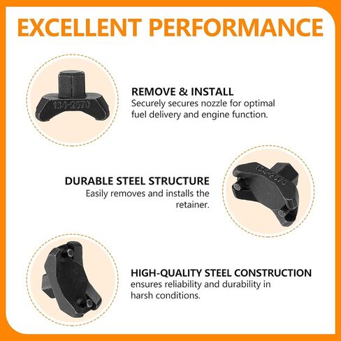 1342570 Fuel Injection Nozzle Retainer Spanner Wrench Socket Tool for Caterpillar Cat 3406B, 3406C, 3408, 3408B and 3412 Engine - Replaceable for CAT 8T-3139 and 9U-5840 in Saudi Arabia