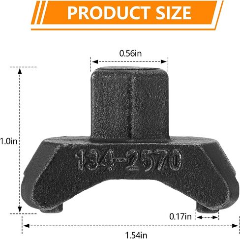 1342570 Fuel Injection Nozzle Retainer Spanner Wrench Socket Tool for Caterpillar Cat 3406B, 3406C, 3408, 3408B and 3412 Engine - Replaceable for CAT 8T-3139 and 9U-5840 in Saudi Arabia