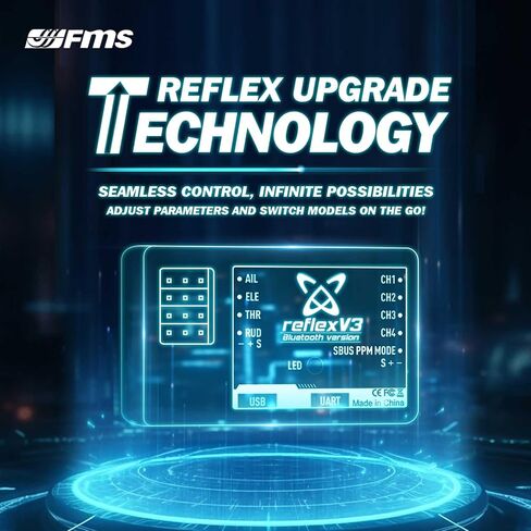 Fms RC طائرة ريفلكس V3 نظام التحكم في الطيران الدوراني الصغير للتحكم عن بعد طائرة طائرة ريفلكس V3 وحدة تحكم في الطيران مستقرة in Kuwait