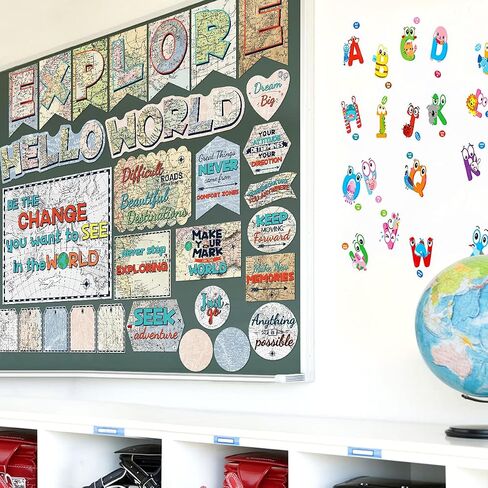 Travel Bulletin Board Set Map Classroom Decorations 29 Pcs in Saudi Arabia