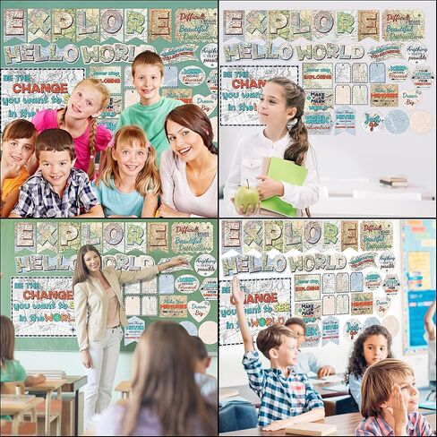 Travel Bulletin Board Set Map Classroom Decorations 29 Pcs in Saudi Arabia