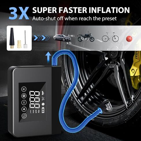 Car Jump Starter with Air Compressor, 3000A UltraSafe Car Battery Booster Pack(8.5L Gas/ 6.0L Diesel) 150PSI Digital Tire Inflator, 12V Protable Jump Box with 4 Modes Flashlight & USB QC 3.0 in Saudi Arabia