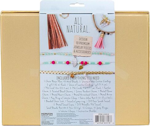 STMT DIY Leather Charm & Tassel Jewelry by Horizon Group USA, Design 10 Vsco Girl Jewelry & Accessories Using Flower Charms, Metal Charms, Leather Tassels, Stone Pendants, Beads & More. Multicolored in Kuwait