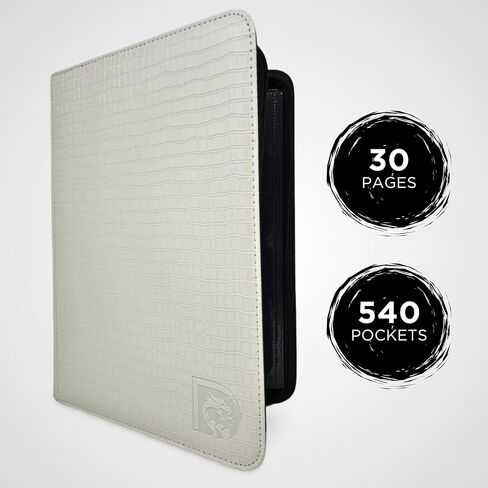 9-Pocket Dragon Binder Trading Card Album - 540 Pockets & 30 Pages Double-Sided - Standard Size Card Capacity - Collectible Card Album for Sports and Trading Card Games TCG (Black) in Saudi Arabia